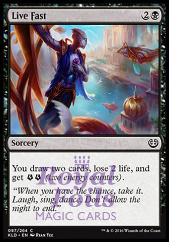 Live Fast 4x FOIL KLD MTG Kaladesh Common MINT black sorcery
