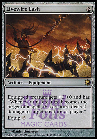 Livewire Lash 1x FOIL SOM MTG Scars of Mirrodin Rare MINT artifact