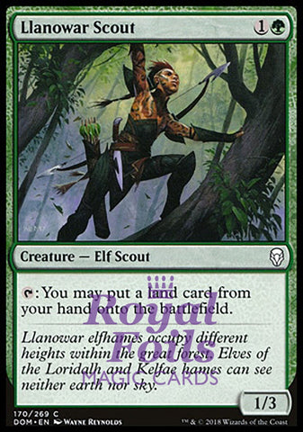 Llanowar Scout 1x FOIL DOM MTG Dominaria Common MINT green