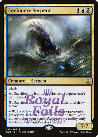 Lochmere Serpent 2x FOIL ELD MTG Throne of Eldraine Rare MINT blue black