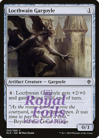 **3x FOIL Locthwain Gargoyle** ELD MTG Throne of Eldraine Common MINT artifact