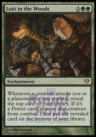 Lost in the Woods 2x FOIL DKA MTG Dark Ascension Rare MINT green