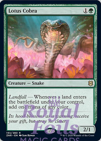 Lotus Cobra 1x FOIL ZNR MTG Zendikar Rising Rare MINT green