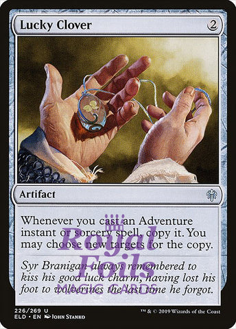 Lucky Clover 2x FOIL ELD MTG Throne of Eldraine Uncommon MINT artifact