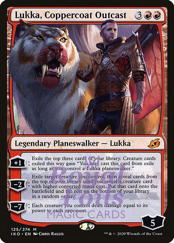 **1x FOIL Lukka, Coppercoat Outcast** IKO MTG Ikoria Mythic MINT red