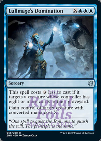 Lullmage's Domination 4x FOIL ZNR MTG Zendikar Rising Uncommon MINT blue