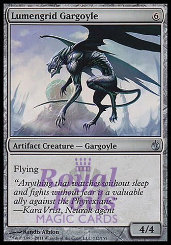 **4x FOIL Lumengrid Gargoyle** MBS MTG Mirrodin Besieged Uncommon MINT artifact