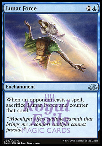 Lunar Force 2x FOIL EMN MTG Eldritch Moon Uncommon MINT blue