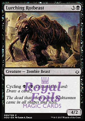 **4x FOIL Lurching Rotbeast** HOU MTG Hour of Devastation Common MINT black