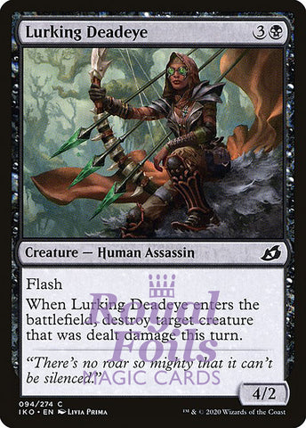Lurking Deadeye 4x FOIL IKO MTG Ikoria Common MINT black