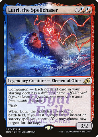 Lutri, the Spellchaser 2x FOIL IKO MTG Ikoria Rare MINT blue red