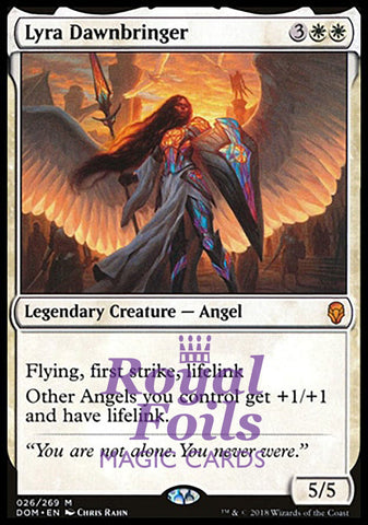 Lyra Dawnbringer 1x FOIL DOM MTG Dominaria Mythic MINT white