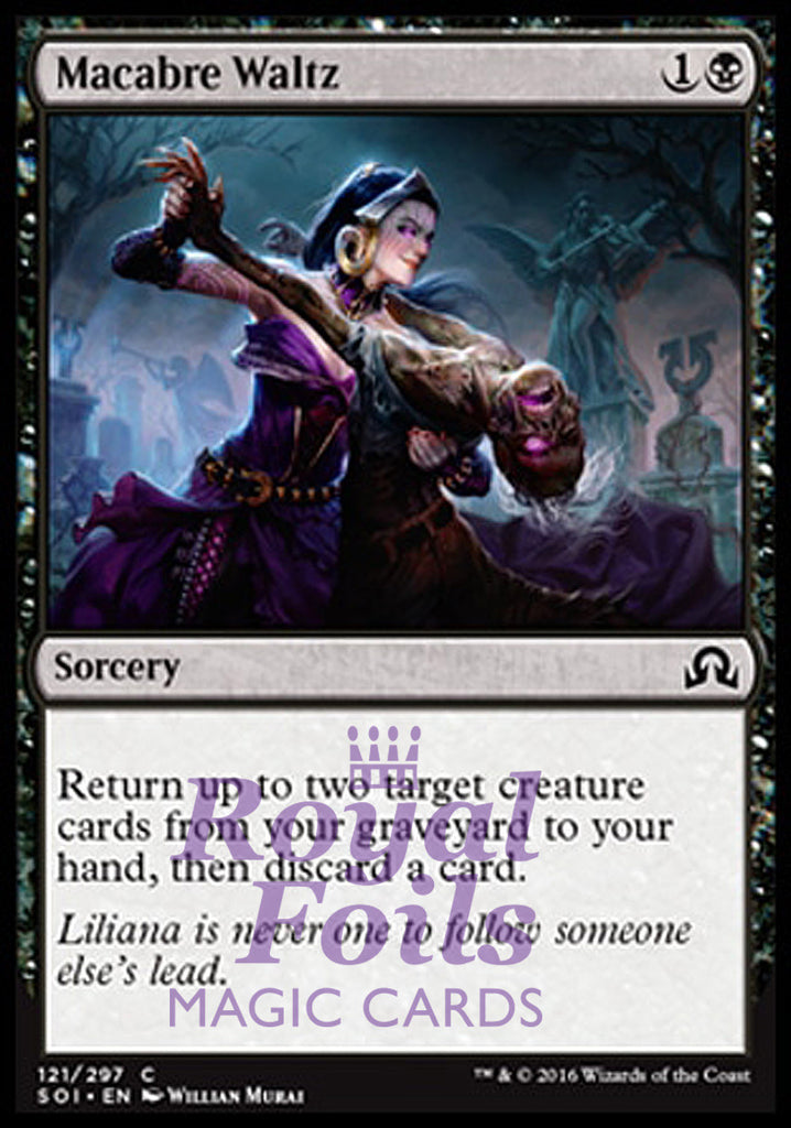 Macabre Waltz 4x FOIL SOI MTG Shadows Over Innistrad Common MINT black