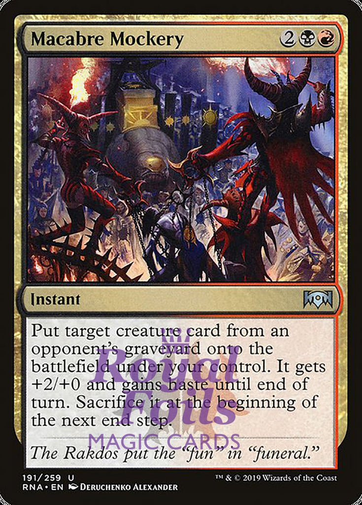 Macabre Mockery 2x FOIL RNA MTG Ravnica Allegiance Uncommon MINT black red
