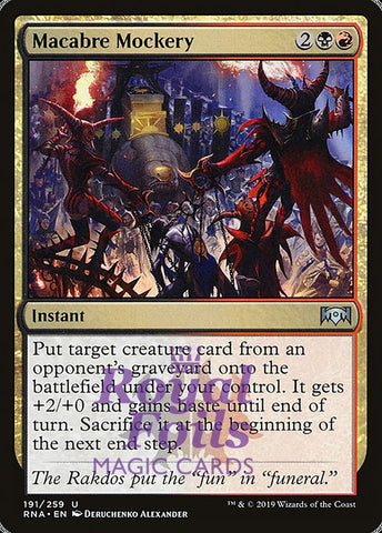 Macabre Mockery 2x FOIL RNA MTG Ravnica Allegiance Uncommon MINT black red
