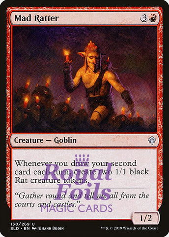 Mad Ratter 4x FOIL ELD MTG Throne of Eldraine Uncommon MINT red