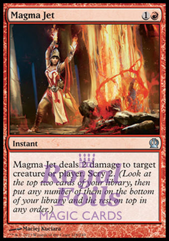 **2x FOIL Magma Jet** THS MTG Theros Uncommon MINT red