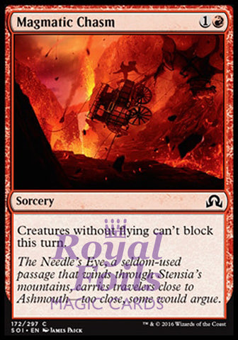 Magmatic Chasm 4x FOIL SOI MTG Shadows Over Innistrad Common MINT red