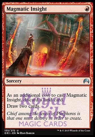 Magmatic Insight 1x FOIL ORI MTG Magic Origins Uncommon MINT red