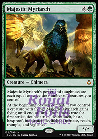 **1x FOIL Majestic Myriarch** HOU MTG Hour of Devastation Mythic MINT green