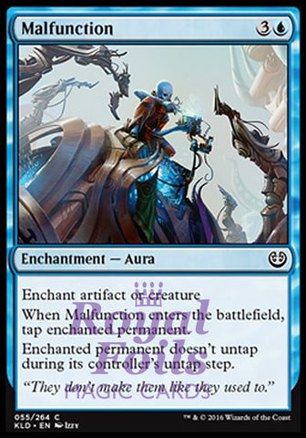 Malfunction 4x FOIL KLD MTG Kaladesh Common MINT blue