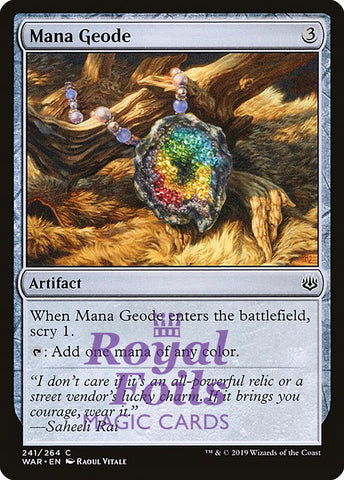 Mana Geode 3x FOIL WAR MTG War of the Spark Common MINT artifact