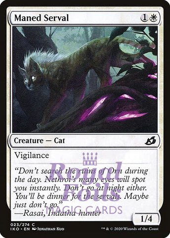 Maned Serval 4x FOIL IKO MTG Ikoria Common MINT white