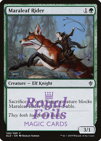 **3x FOIL Maraleaf Rider** ELD MTG Throne of Eldraine Common MINT green