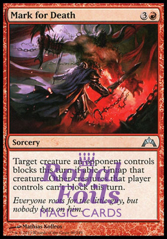 Mark for Death 4x FOIL GTC MTG Gatecrash Uncommon MINT red