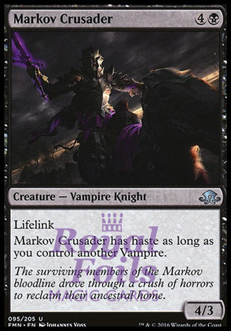 Markov Crusader 2x FOIL EMN MTG Eldritch Moon Uncommon MINT black