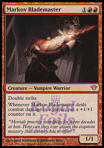 Markov Blademaster 2x FOIL DKA MTG Dark Ascension Rare NM red