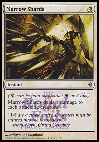 **1x FOIL Marrow Shards** NPH MTG New Phyrexia Uncommon MINT white