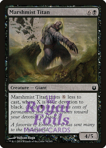 Marshmist Titan 4x FOIL BNG MTG Born of the Gods Common MINT black