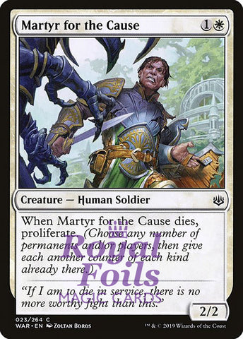 Martyr for the Cause 3x FOIL WAR MTG War of the Spark Common MINT white