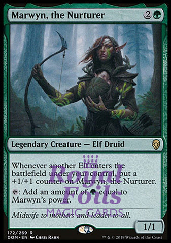 **1x FOIL Marwyn, the Nurturer** DOM MTG Dominaria Rare MINT green