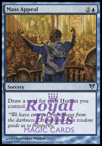 Mass Appeal 1x FOIL AVR MTG Avacyn Restored Uncommon MINT blue