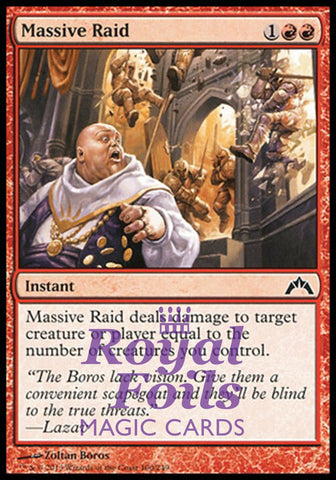 Massive Raid 1x FOIL GTC MTG Gatecrash Common MINT red