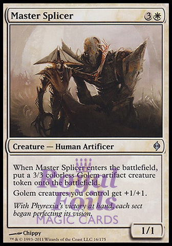 **1x FOIL Master Splicer** NPH MTG New Phyrexia Uncommon MINT white