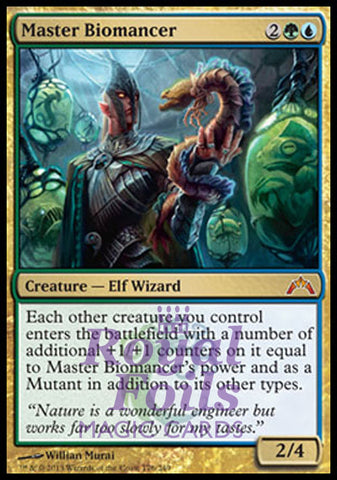 Master Biomancer 1x FOIL GTC MTG Gatecrash Mythic MINT green blue