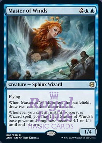 Master of Winds 2x FOIL ZNR MTG Zendikar Rising Rare MINT blue