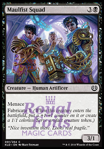 **4x FOIL Maulfist Squad** KLD MTG Kaladesh Common MINT black