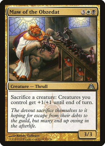Maw of the Obzedat 2x FOIL DGM MTG Dragon's Maze Uncommon MINT white black