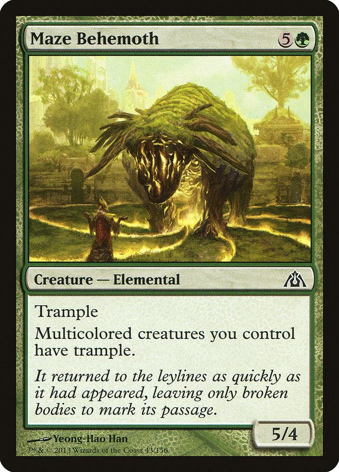 Maze Behemoth 4x FOIL DGM MTG Dragon's Maze Common MINT green