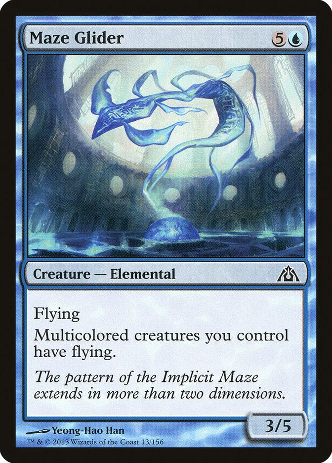 Maze Glider 4x FOIL DGM MTG Dragon's Maze Common MINT blue