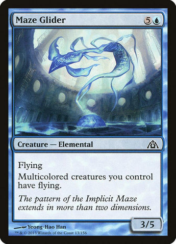 Maze Glider 4x FOIL DGM MTG Dragon's Maze Common MINT blue