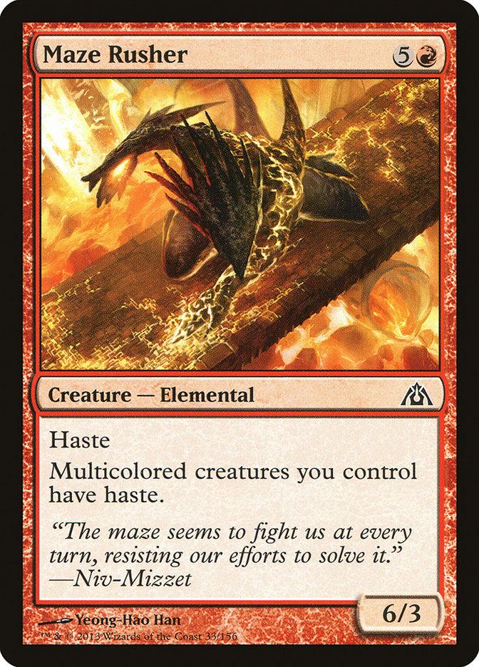 Maze Rusher 4x FOIL DGM MTG Dragon's Maze Common MINT red