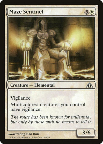 Maze Sentinel 4x FOIL DGM MTG Dragon's Maze Common MINT white