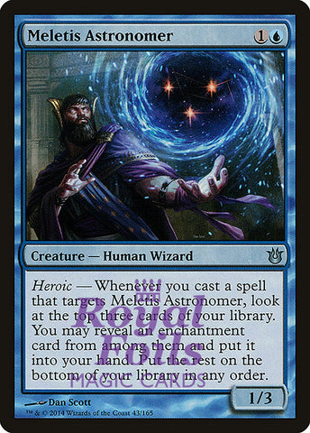 Meletis Astronomer 2x FOIL BNG MTG Born of the Gods Uncommon MINT blue