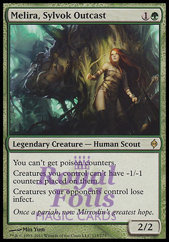 **1x FOIL Melira Sylvok Outcast** NPH MTG New Phyrexia Rare MINT green