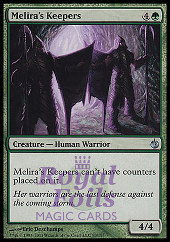 **4x FOIL Melira's-Keepers** MBS MTG Mirrodin Besieged Uncommon MINT green